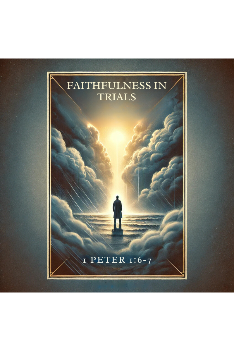 Christian blog about faithfulness during trials based on 1 Peter 1:6-7.