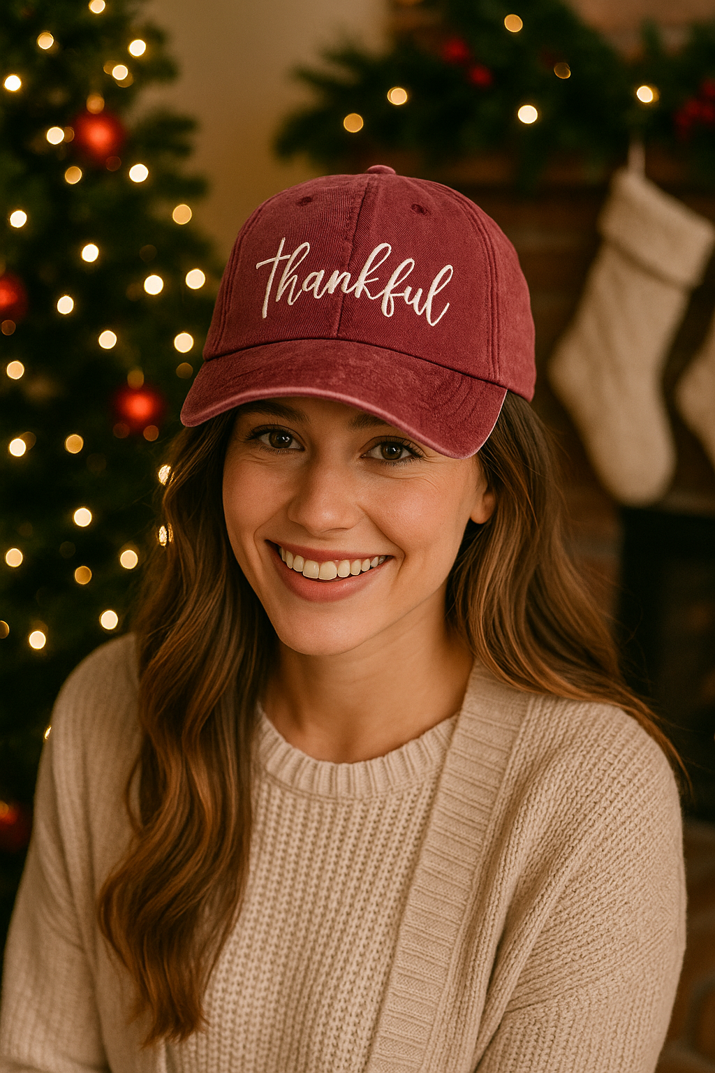 Thankful Vintage Christian Hat – Retro Faith Trucker Cap, Inspirational Christian Gift