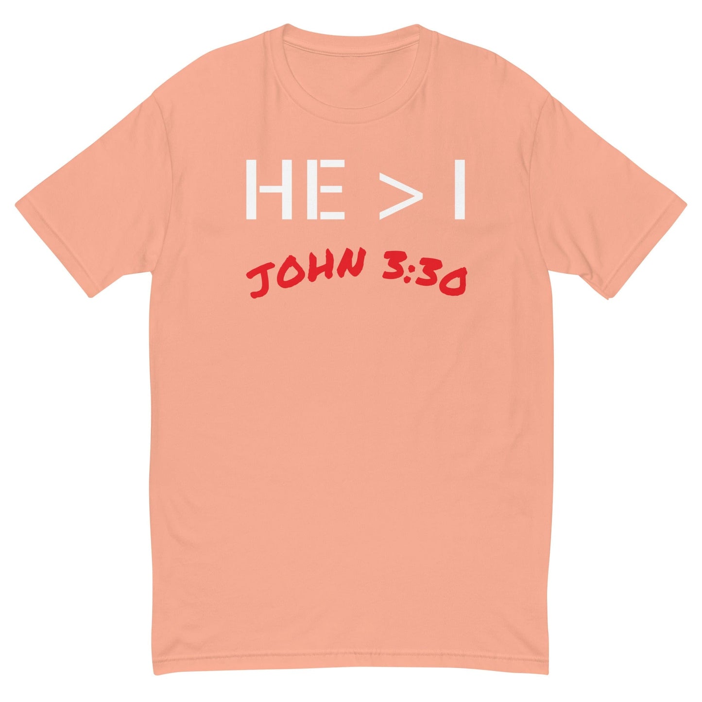 He Is Greater Fitted T-Shirt