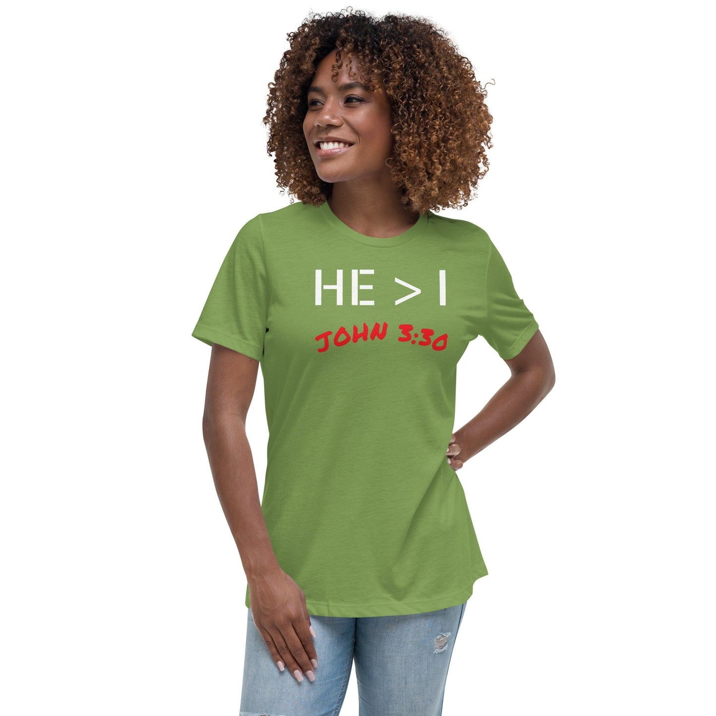 He Is Greater Women's T-Shirt