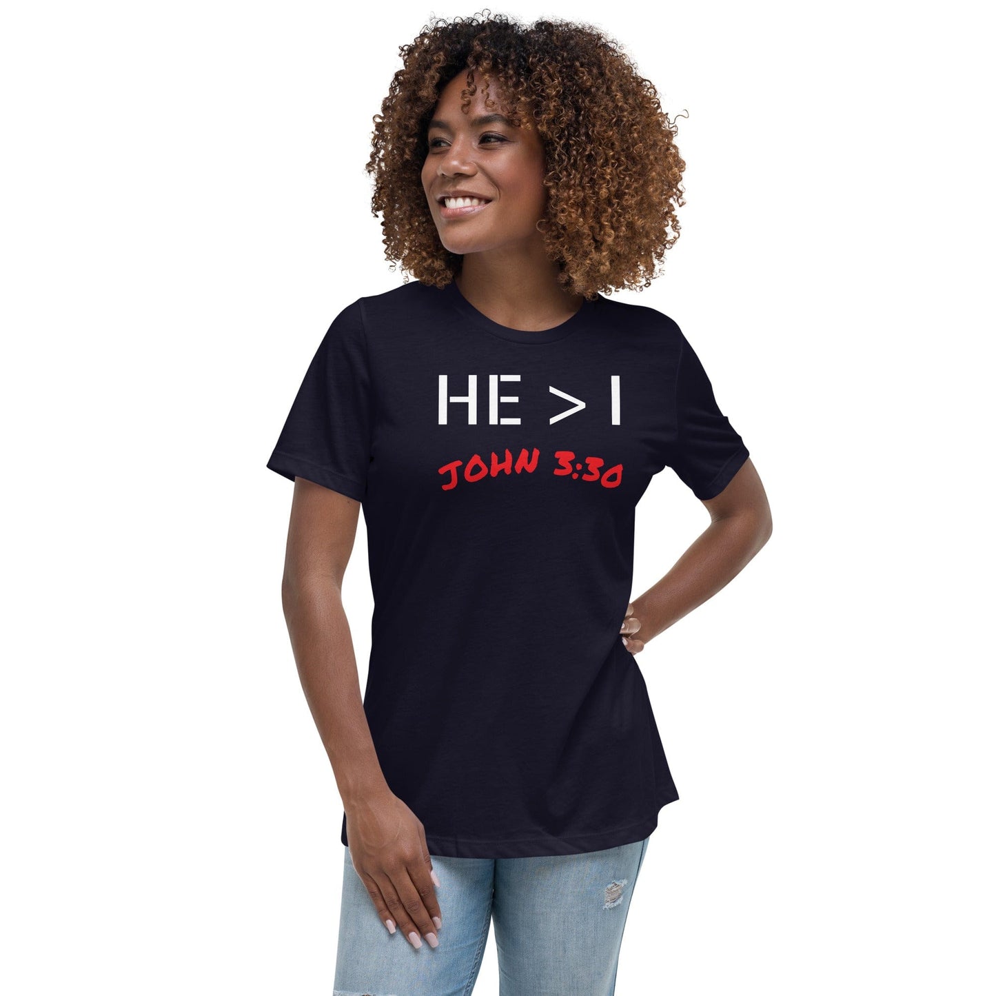 He Is Greater Women's T-Shirt