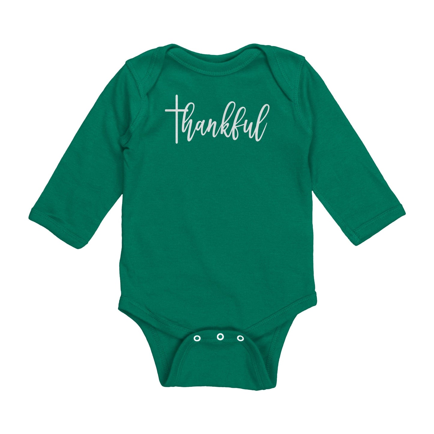 Thankful Long Sleeve Baby Bodysuit