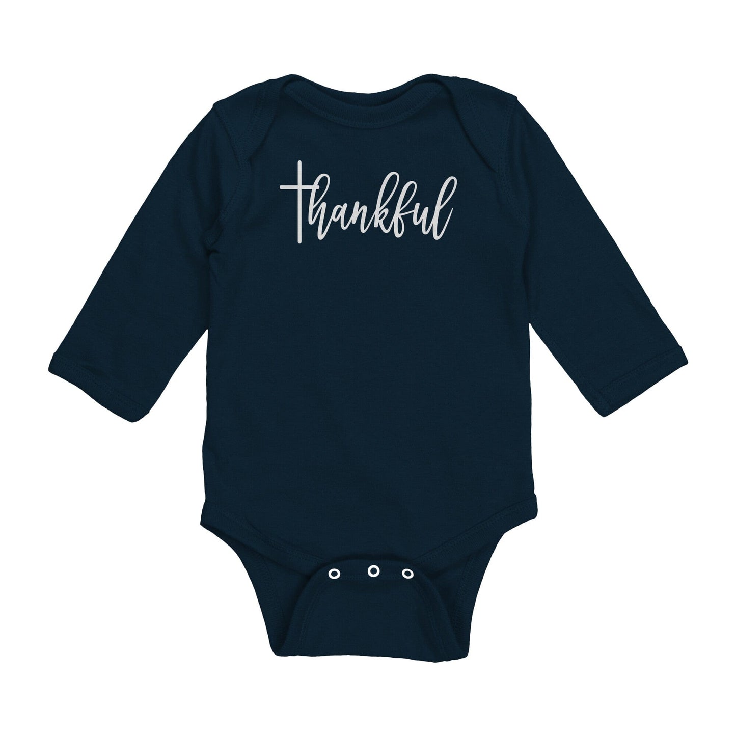 Thankful Long Sleeve Baby Bodysuit