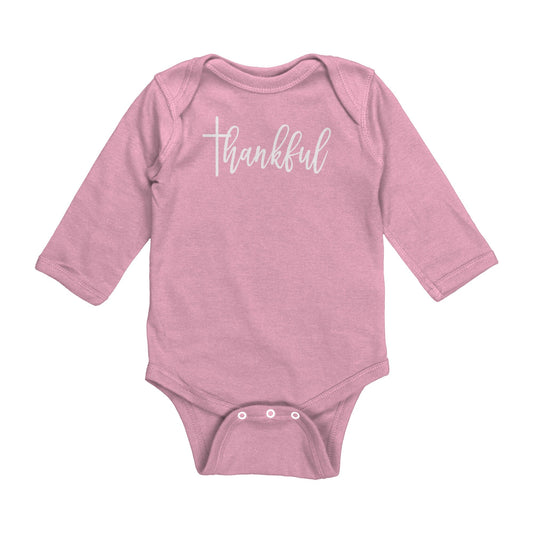 Thankful Long Sleeve Baby Bodysuit