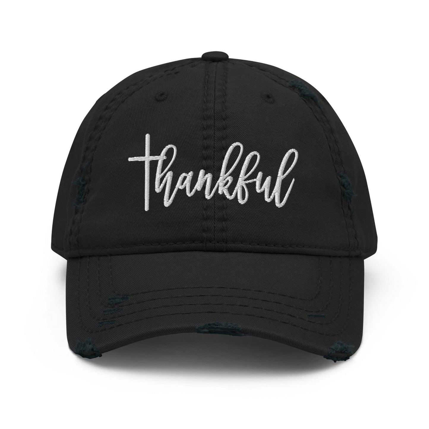 Thankful Distressed Dad Hat