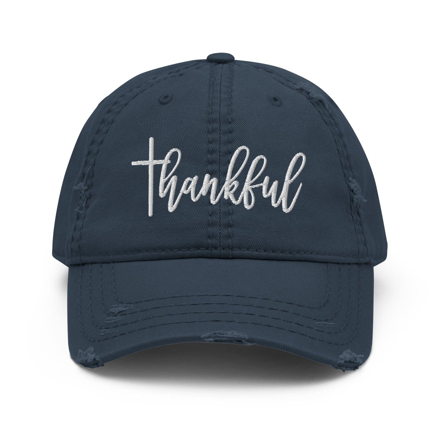 Thankful Distressed Dad Hat