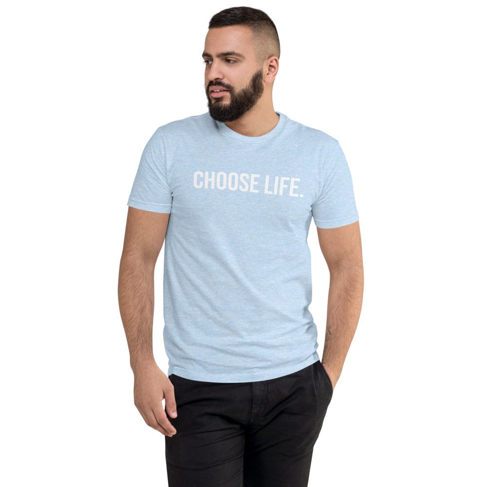 Choose Life Men's Fitted T-Shirt (Proverbs 24:11)