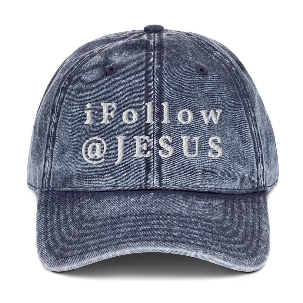 I FOLLOW JESUS VINTAGE CAP