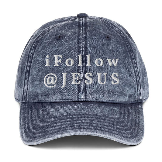 I FOLLOW JESUS VINTAGE CAP