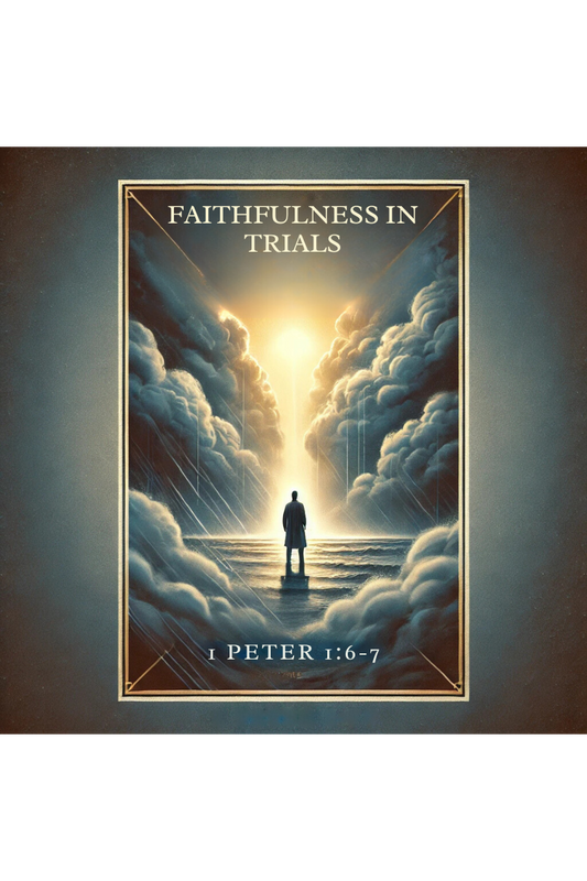 Christian blog about faithfulness during trials based on 1 Peter 1:6-7.