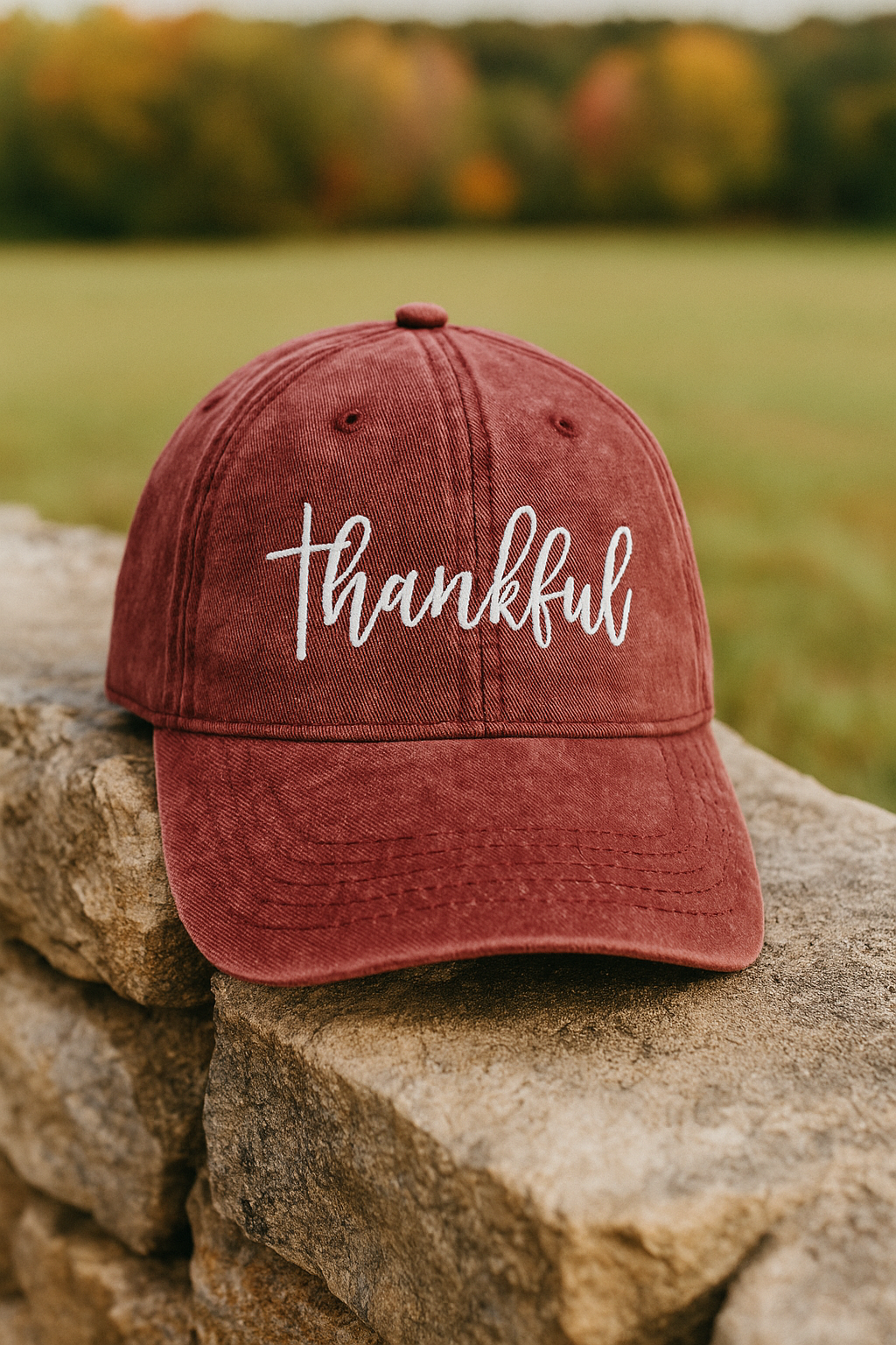 Thankful Vintage Christian Hat – Retro Faith Trucker Cap, Inspirational Christian Gift