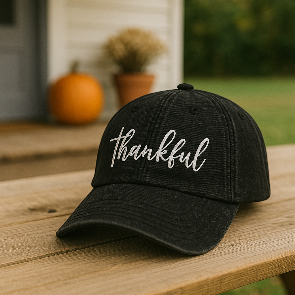 Thankful Vintage Christian Hat – Retro Faith Trucker Cap, Inspirational Christian Gift