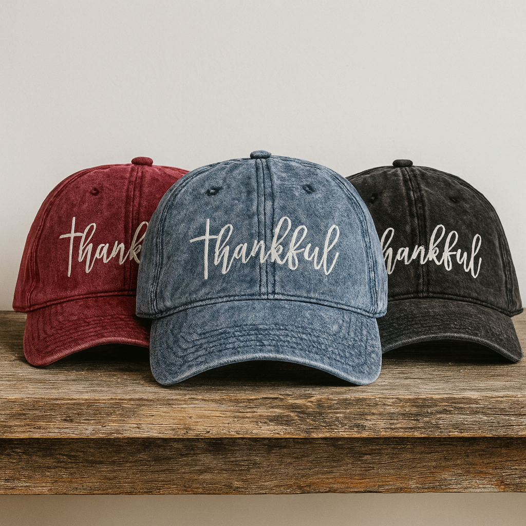 Thankful Vintage Christian Hat – Retro Faith Trucker Cap, Inspirational Christian Gift