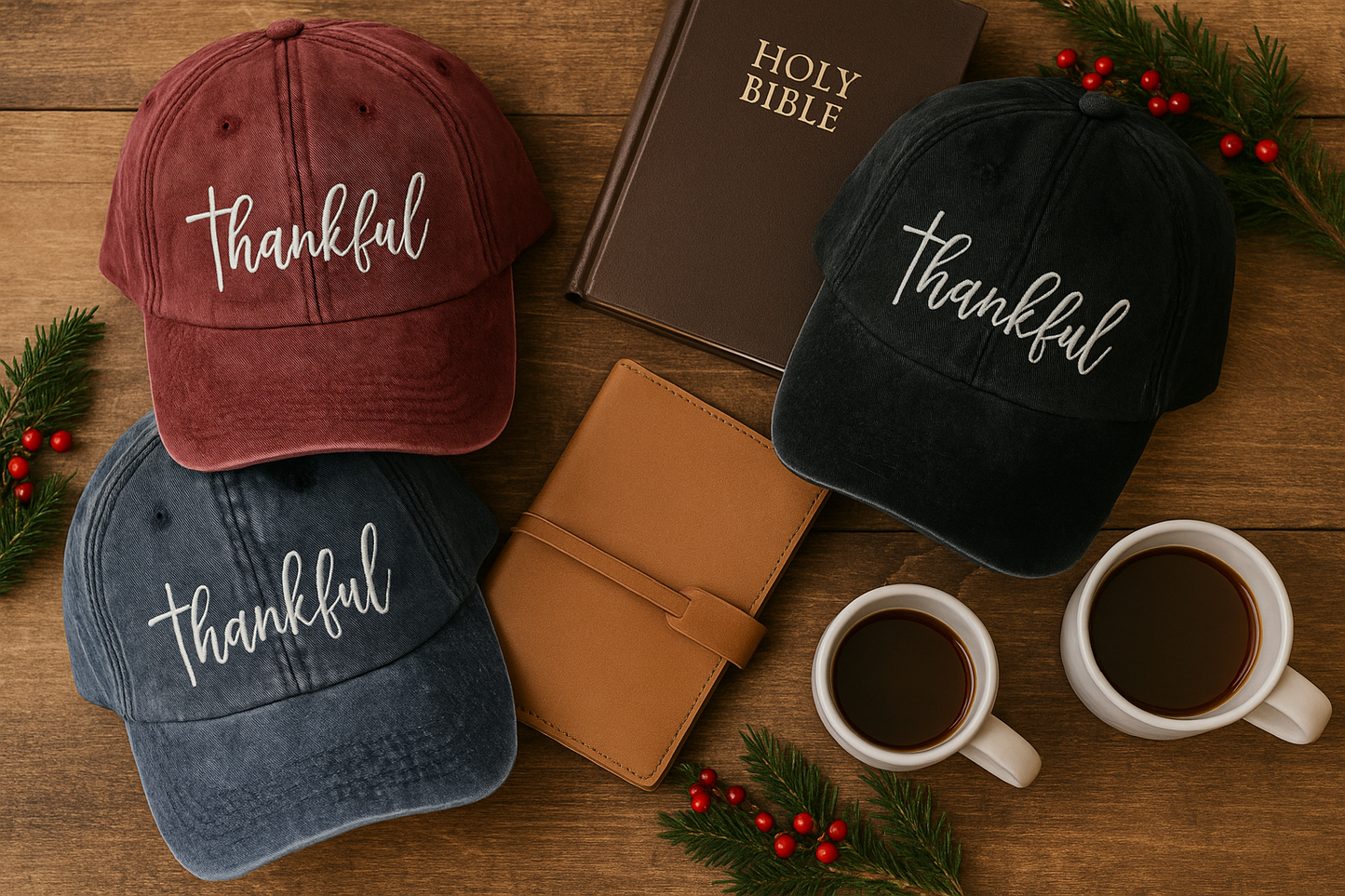 Thankful Vintage Christian Hat – Retro Faith Trucker Cap, Inspirational Christian Gift
