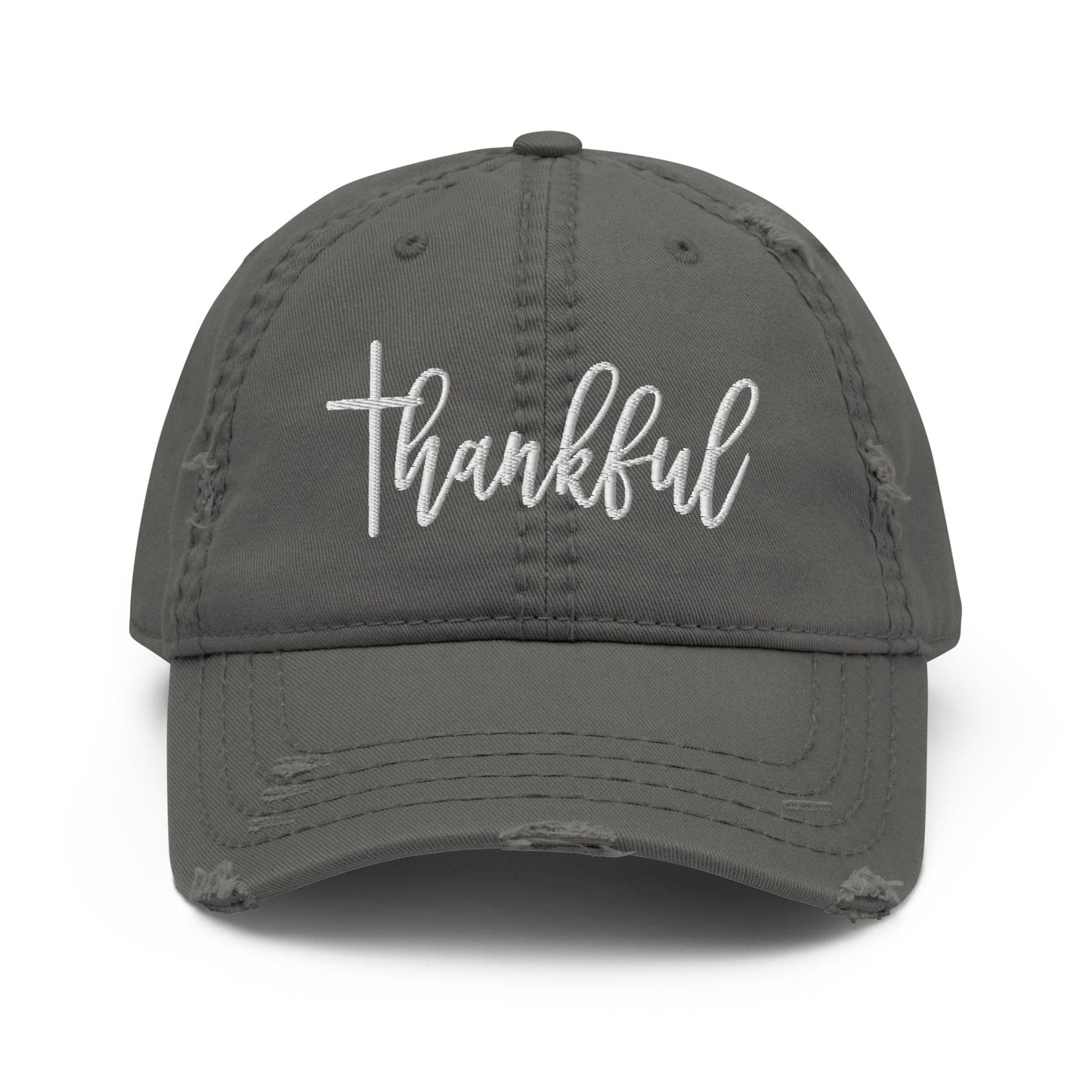 Thankful Distressed Dad Hat
