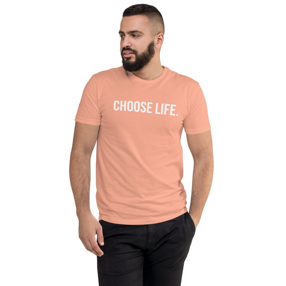 Choose Life Men's Fitted T-Shirt (Proverbs 24:11)