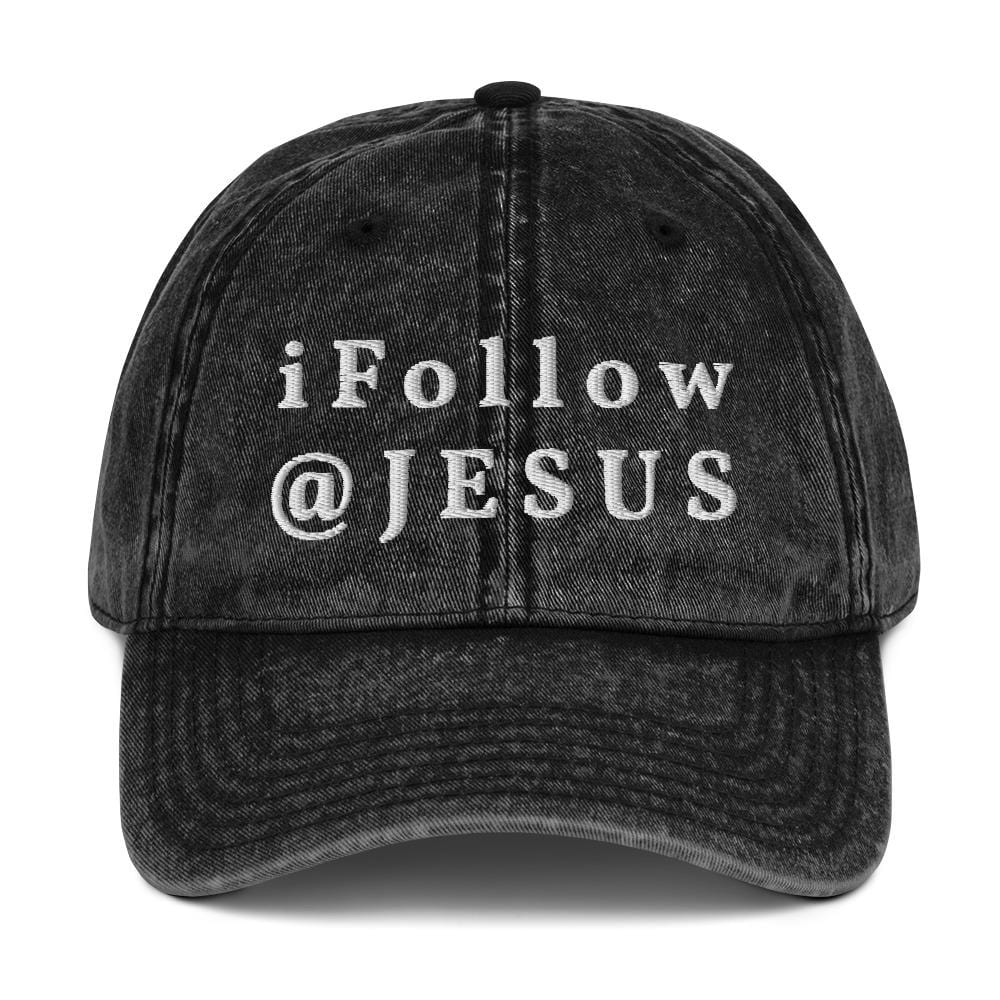 I FOLLOW JESUS VINTAGE CAP